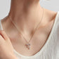 SILVER BOW COLLARBONE NECKLACE