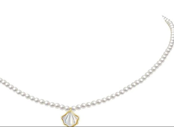 ELEGANT PEARL SHELL NECKLACE