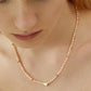 RETRO PINK PEARL NECKLACE