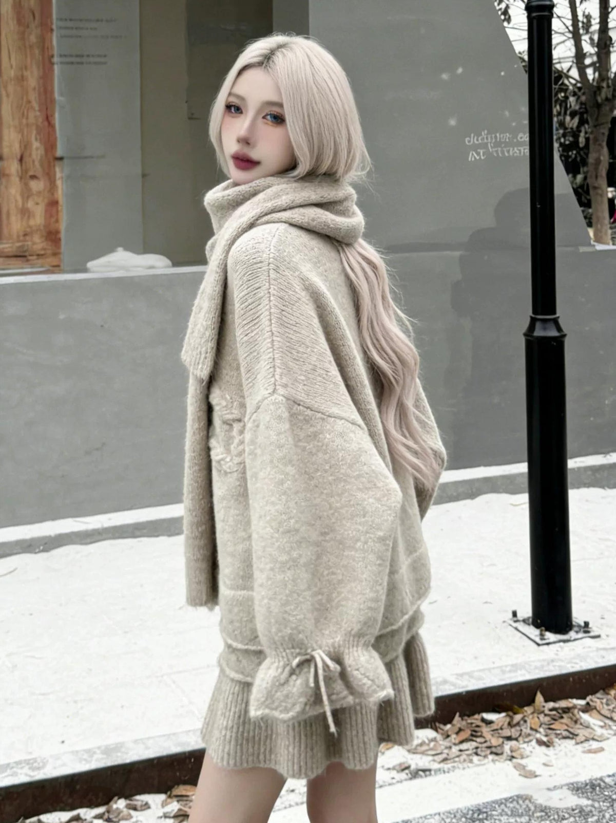 CHIC 3-PIECE SWEATER SET