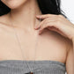 HERRINGBONE PENDANT NECKLACE