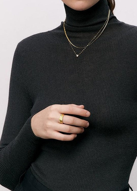 GOLD HEXAGONAL FINGER RING