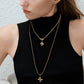 GOLD CLOVER NECKLACE SWEATER CHAIN