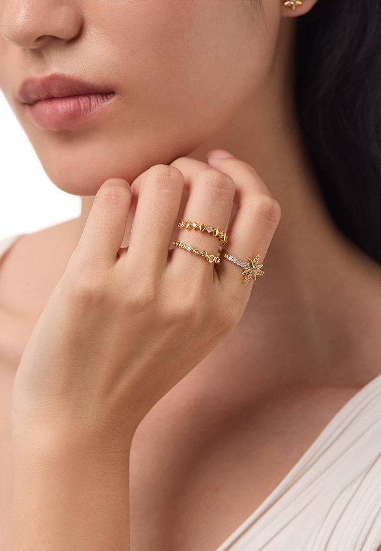 ZIRCONIA STACKABLE RING SET