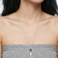 HERRINGBONE PENDANT NECKLACE