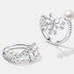 SNOWFLAKE PEARL RING