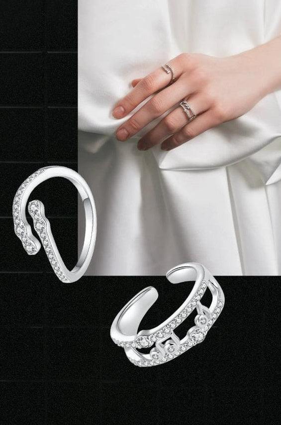 ZIRCONIA OPEN RING JEWELRY