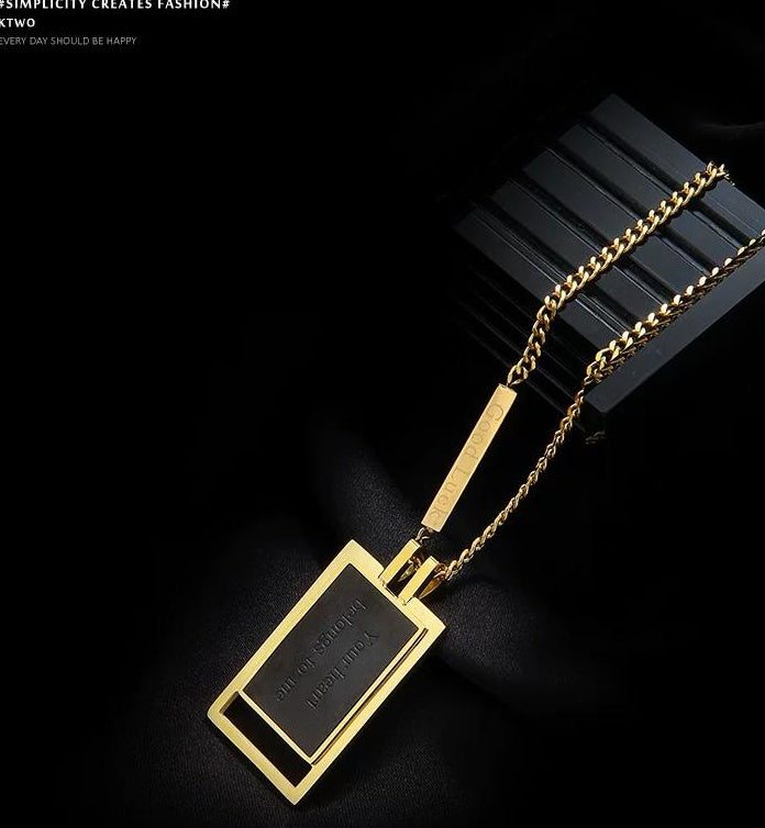 MINIMALIST ENGRAVED NECKLACE
