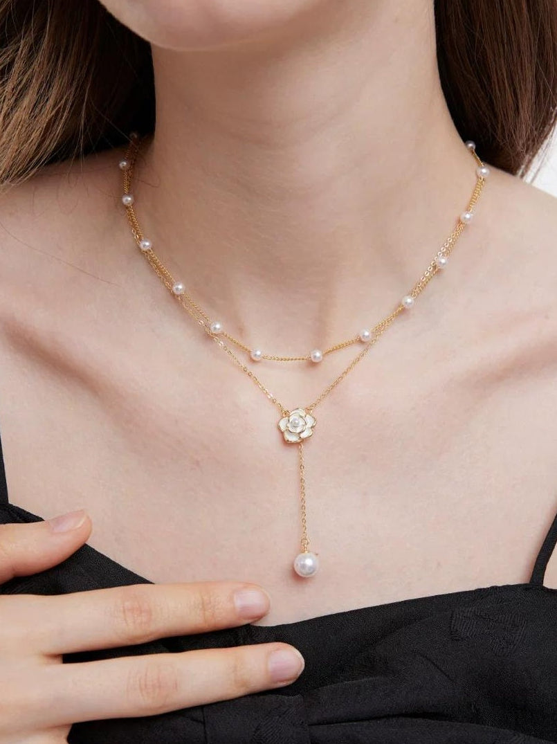 LUXURY PEARL COLLARBONE NECKLACE