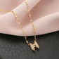 H LETTER NECKLACE JEWELRY