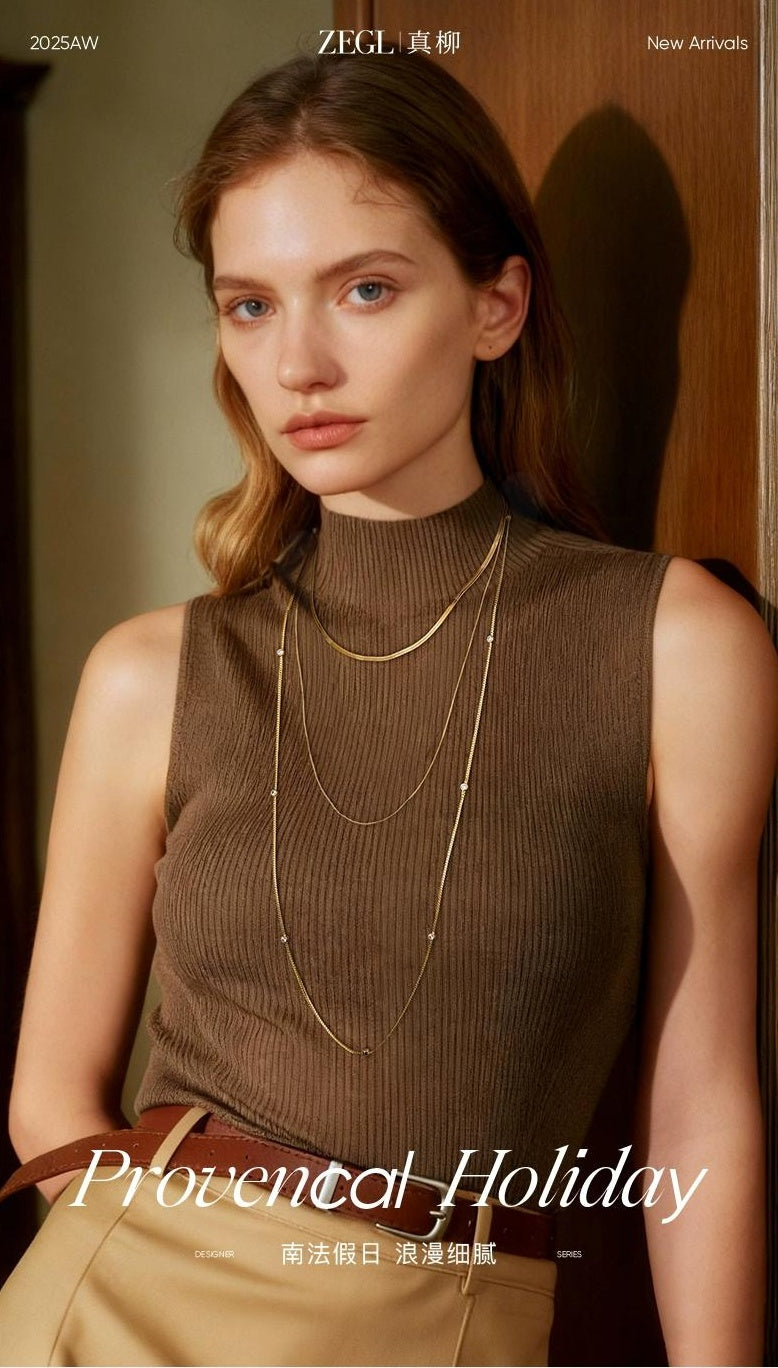 GOLD SNAKE BONE NECKLACE【重複】