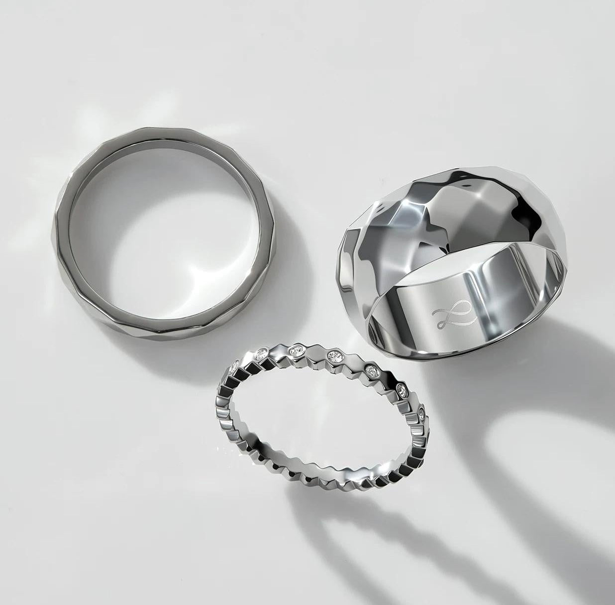 LIGHT LUXURY TITANIUM STEEL RING