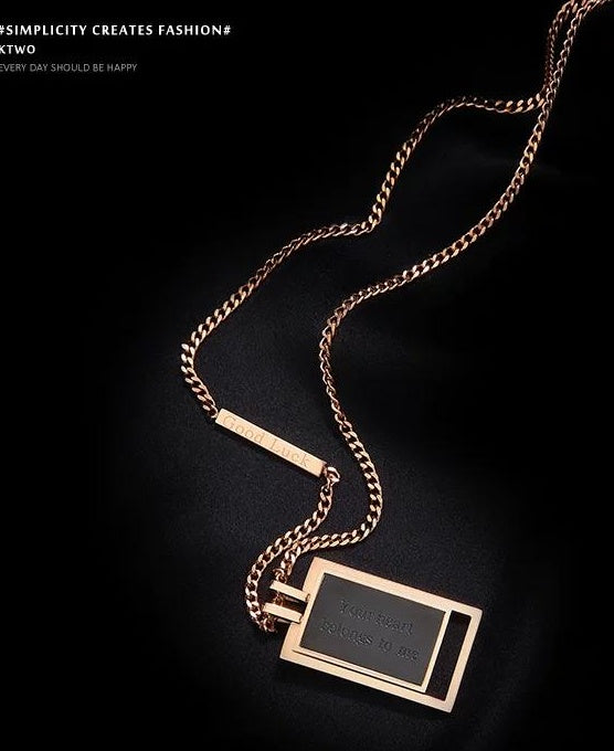 MINIMALIST ENGRAVED NECKLACE