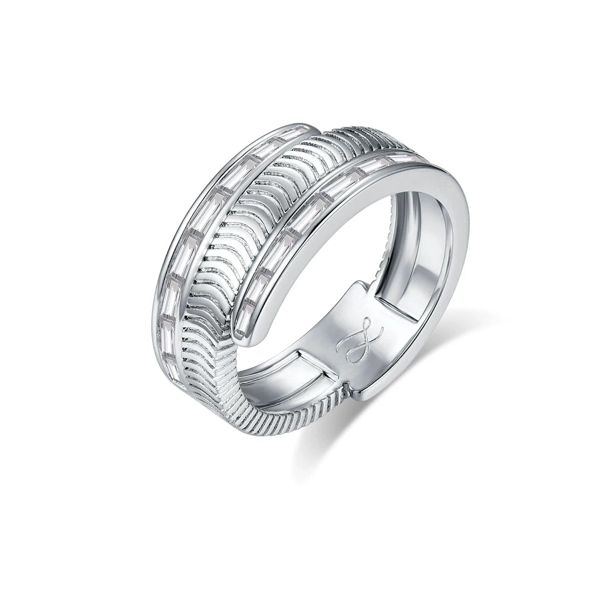 SILVER STACKING RING SET