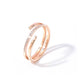 18K GOLD DOUBLE-LOOP RING