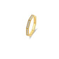 GOLD HEXAGONAL FINGER RING