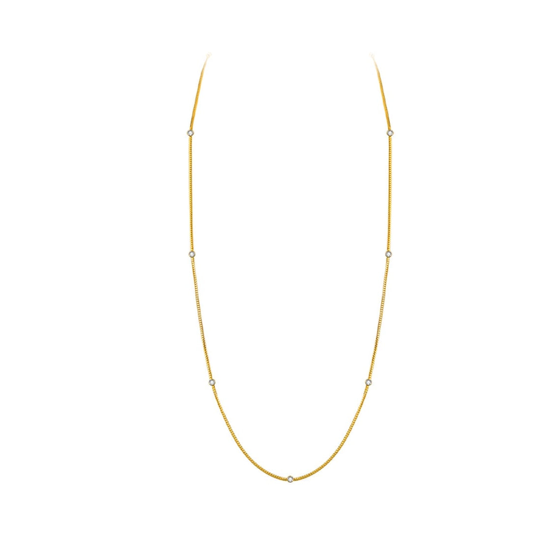 GOLD SNAKE BONE NECKLACE