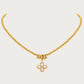 GOLD CLOVER NECKLACE SWEATER CHAIN