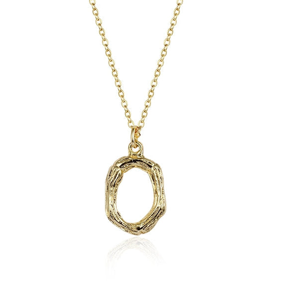 GOLD INITIAL PENDANT NECKLACE