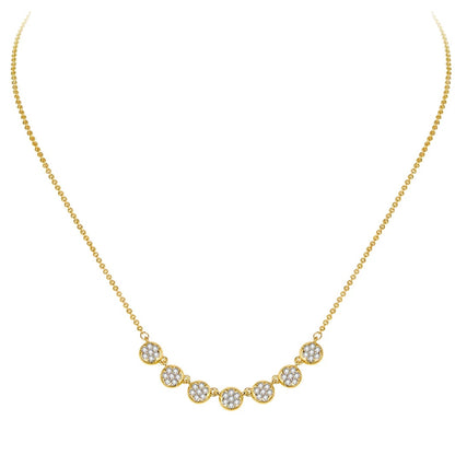 WILLOW GOLD ZIRCONIA NECKLACE