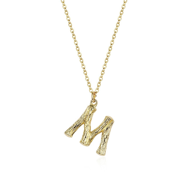 GOLD INITIAL PENDANT NECKLACE