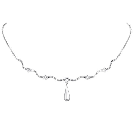 WATER DROP ZIRCONIA NECKLACE
