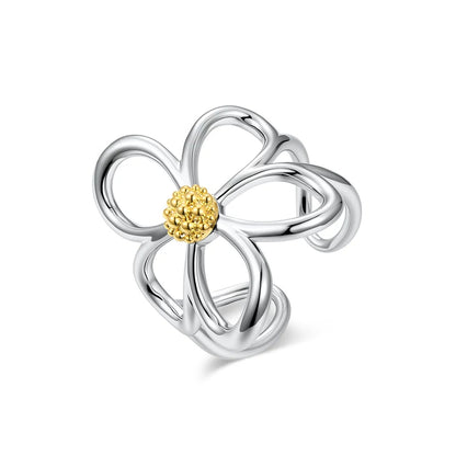 FLORAL OPEN RING JEWELRY