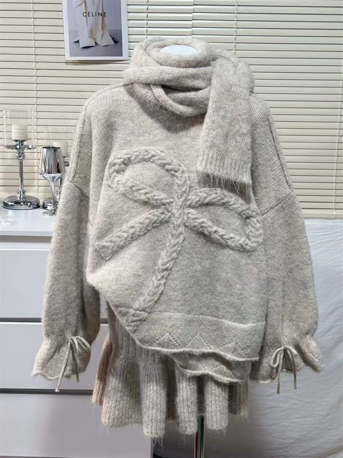 CHIC 3-PIECE SWEATER SET