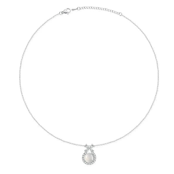 CRYSTAL FOUR LEAF CLOVER NECKLACE