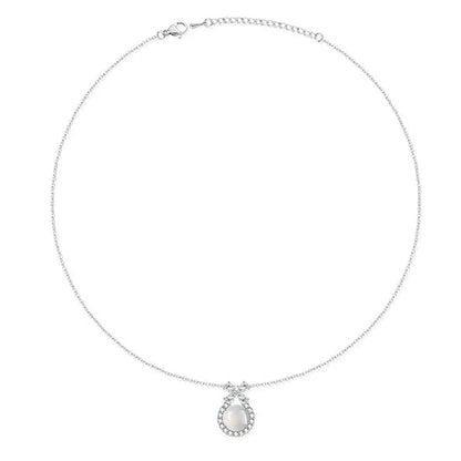 CRYSTAL FOUR LEAF CLOVER NECKLACE