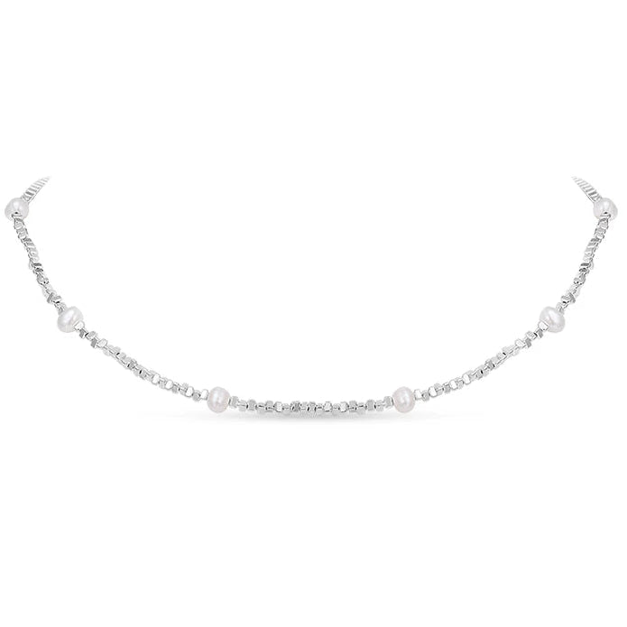 FRESHWATER PEARL SILVER NECKLACE