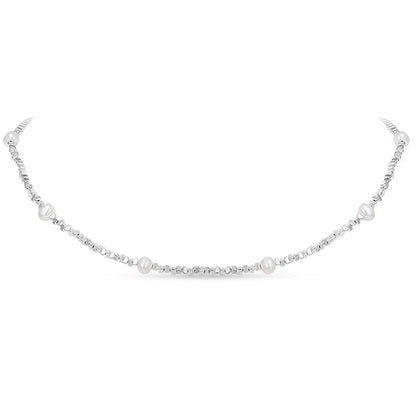FRESHWATER PEARL SILVER NECKLACE