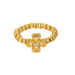 VINTAGE GOLD CLOVER RING SET