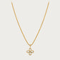 GOLD CLOVER NECKLACE SWEATER CHAIN