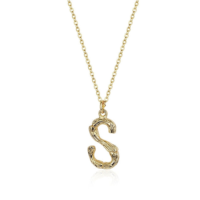 GOLD INITIAL PENDANT NECKLACE