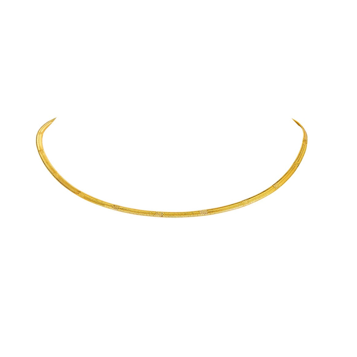 GOLD SNAKE BONE NECKLACE