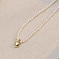 PEARL GOLD HEART NECKLACE