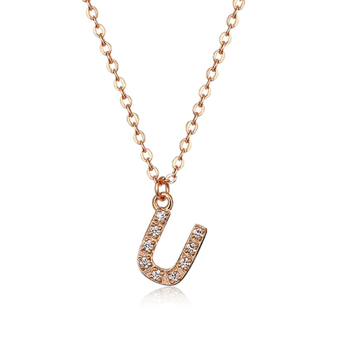 MINIMALIST LETTER PENDANT NECKLACE
