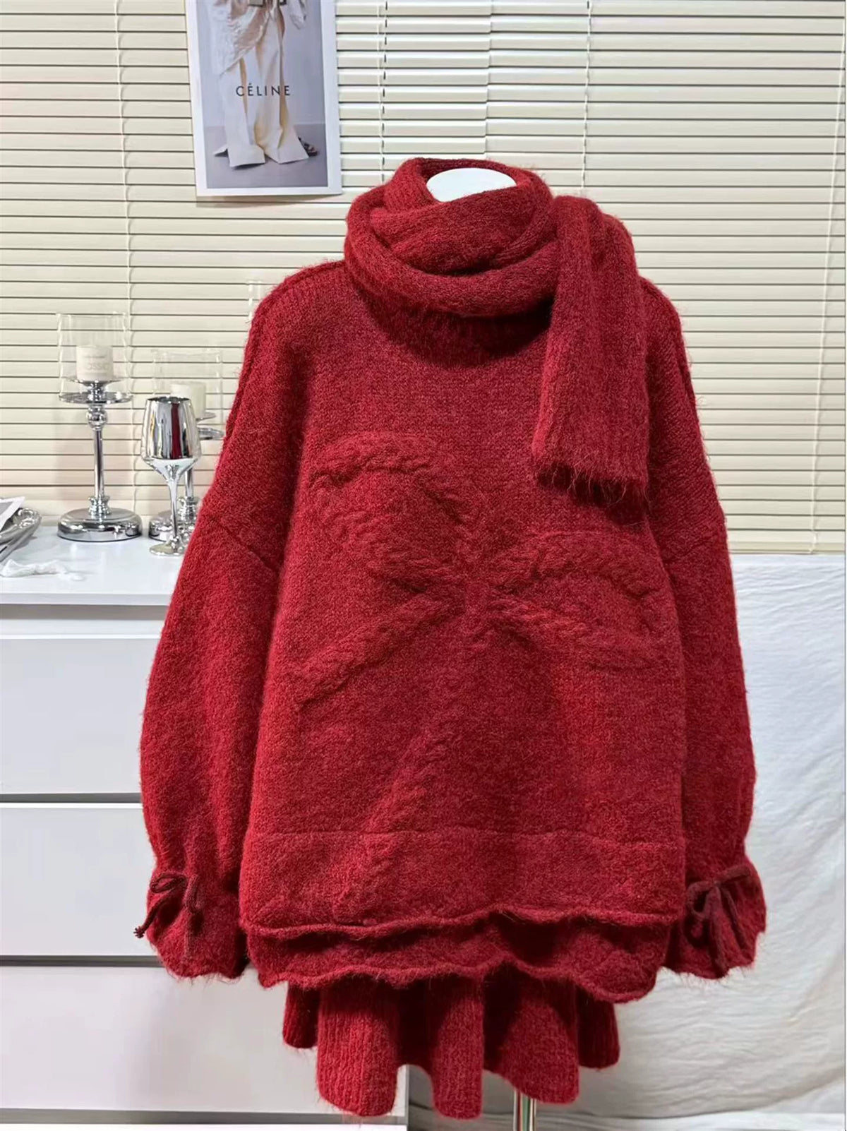 CHIC 3-PIECE SWEATER SET