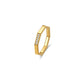GOLD HEXAGONAL FINGER RING
