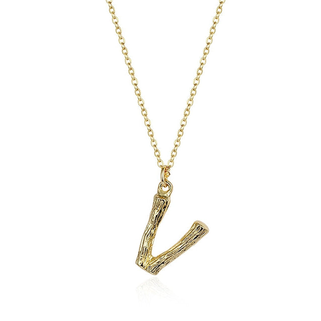 GOLD INITIAL PENDANT NECKLACE