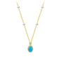 CELADON BEADED PEARL NECKLACE