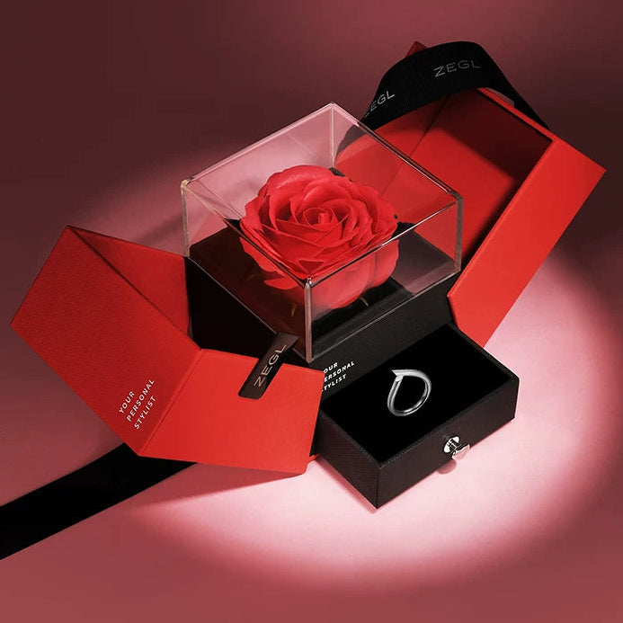 GEOMETRIC COUPLE RINGS SET