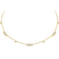 WILLOW GOLD ZIRCONIA NECKLACE