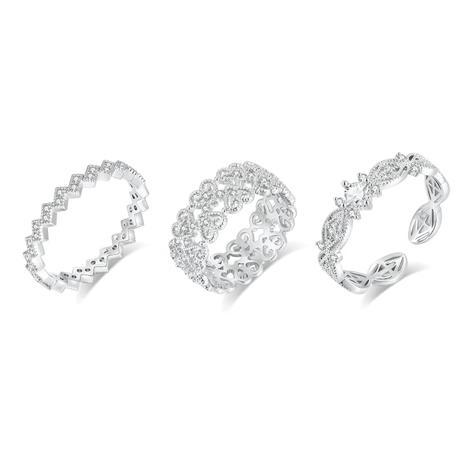 LUXURY STACKING RING SET