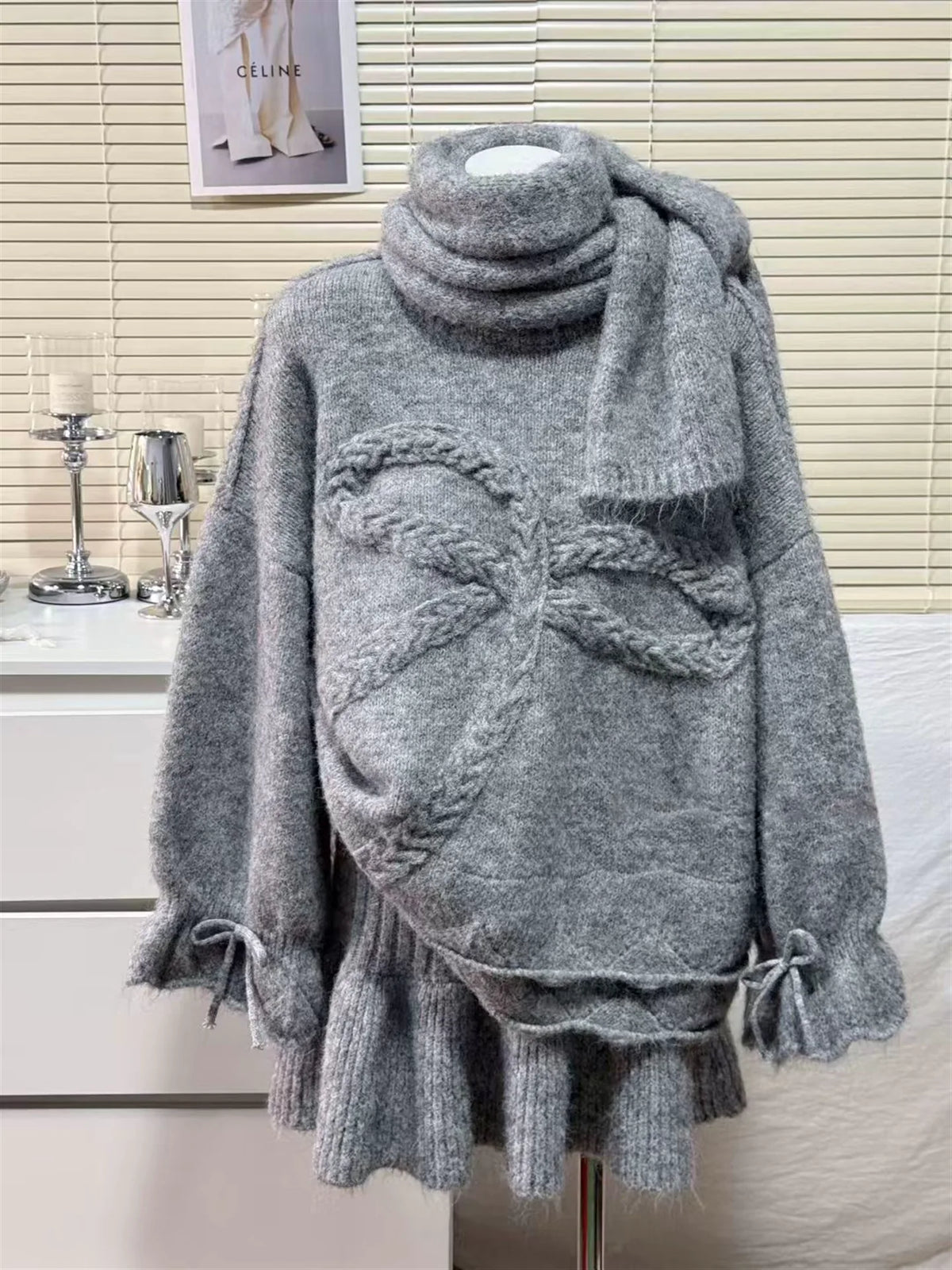 CHIC 3-PIECE SWEATER SET