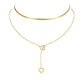 RETRO GOLD SNAKEBONE NECKLASE