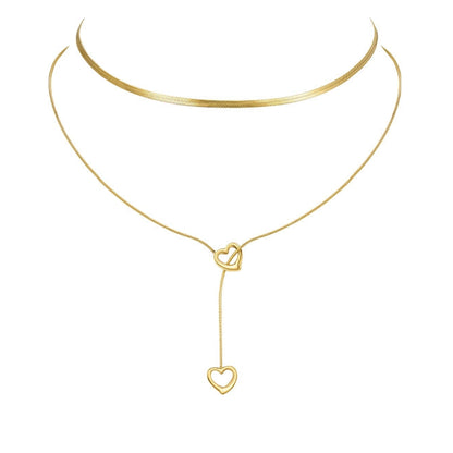 RETRO GOLD SNAKEBONE NECKLASE