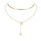 RETRO GOLD SNAKEBONE NECKLASE