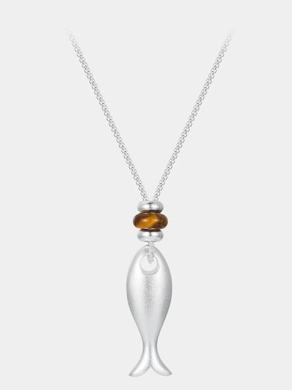 HERRINGBONE PENDANT NECKLACE